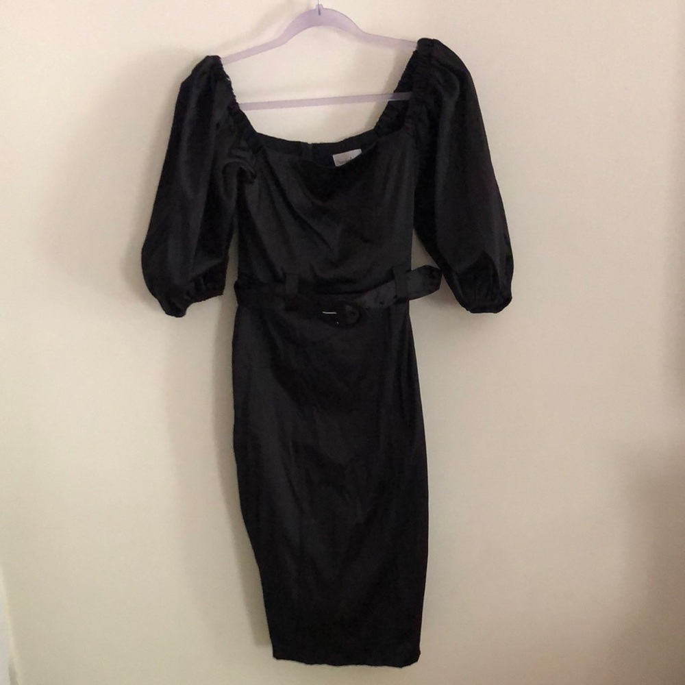 Premier Amour Chic Black Dress